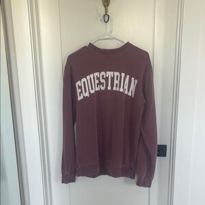 Equestrian Maroon Sweatshirt